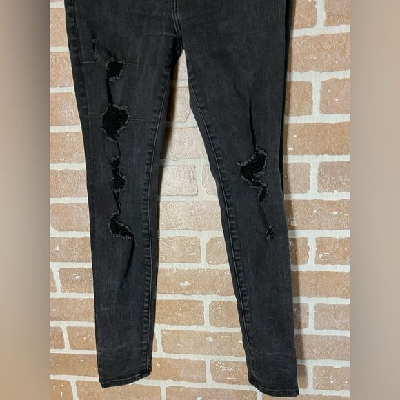 Abercrombie & Fitch Denimcl Simone High Rise Super Skinny jeans Black - Picture 3 of 7